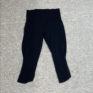 Lululemon Train Times Crop 17" Black leggings